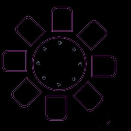 luck18网址教你画圆形餐桌 luck18网址教你画圆形餐桌