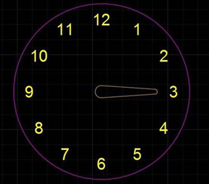 用CAD软件简单绘制一个时钟 用CAD软件简单绘制一个时钟