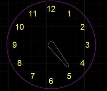 用CAD软件简单绘制一个时钟 用CAD软件简单绘制一个时钟