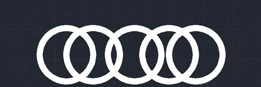 CAD怎么绘制奥运五环图形?