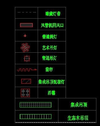 CAD客餐厅吊顶画法 CAD客餐厅吊顶画法