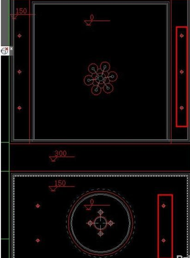 CAD客餐厅吊顶画法 CAD客餐厅吊顶画法