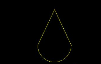用CAD绘制水滴形状教程 用CAD绘制水滴形状教程