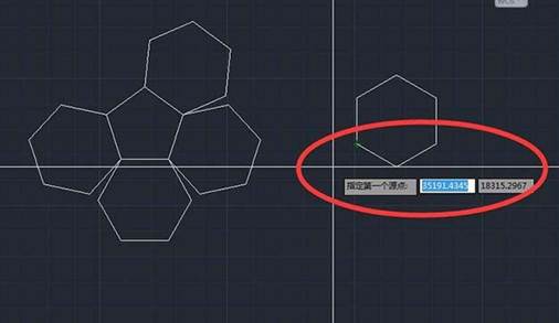 CAD怎么对齐多个六边形 CAD怎么对齐多个六边形