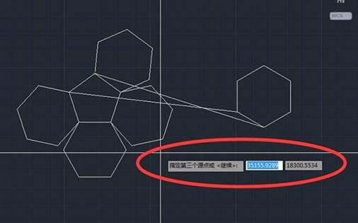CAD怎么对齐多个六边形 CAD怎么对齐多个六边形