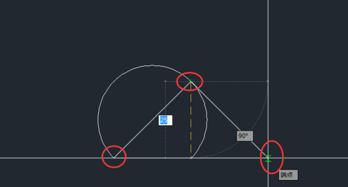 CAD怎么通过三角形的三个顶点来绘制圆弧 CAD怎么通过三角形的三个顶点来绘制圆弧