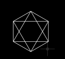 CAD怎么画彩色的六芒星图案 CAD怎么画彩色的六芒星图案