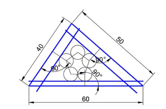 CAD 怎么绘制三角形内嵌花朵的图形? CAD 怎么绘制三角形内嵌花朵的图形?