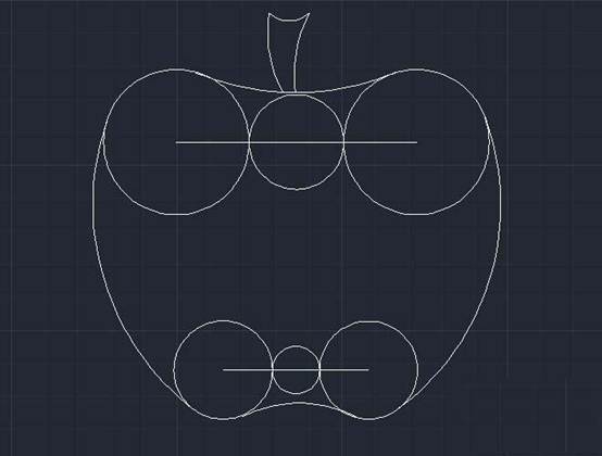用CAD怎么画苹果的平面图 用CAD怎么画苹果的平面图