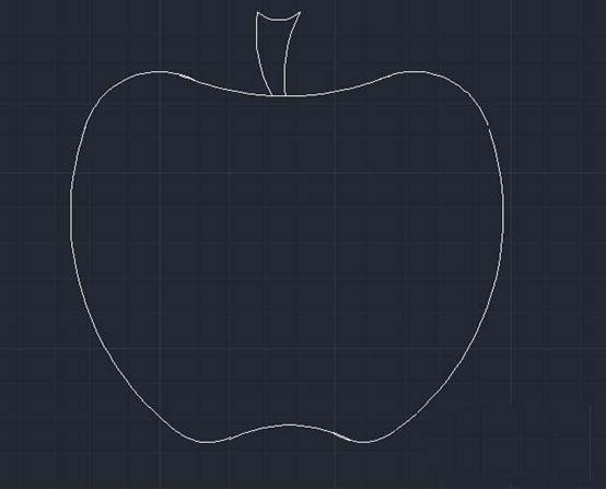 用CAD怎么画苹果的平面图 用CAD怎么画苹果的平面图