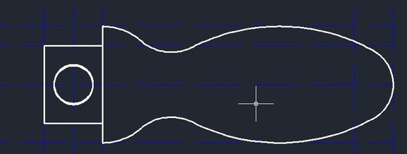 如何用CAD绘制手柄 如何用CAD绘制手柄