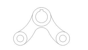 CAD辅助设计中怎么在CAD中画杠杆平面图 CAD辅助设计中怎么在CAD中画杠杆平面图