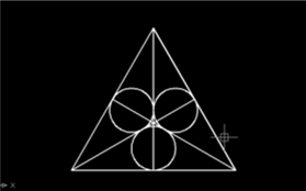 用CAD在正三角形中画六个相切的等径圆.png 用CAD在正三角形中画六个相切的等径圆.png