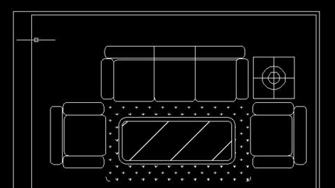 CAD怎么绘制沙发平面图? CAD怎么绘制沙发平面图?