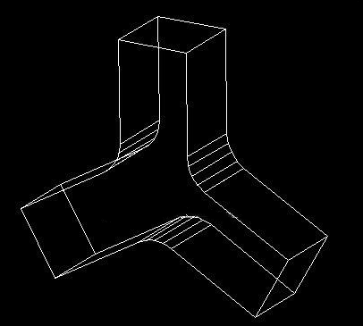 如何用CAD绘制一个三通管? 如何用CAD绘制一个三通管?