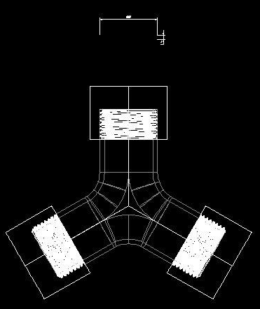 如何用CAD绘制一个三通管? 如何用CAD绘制一个三通管?