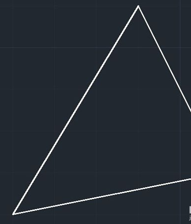 CAD三角形如何确定中心点? CAD三角形如何确定中心点?