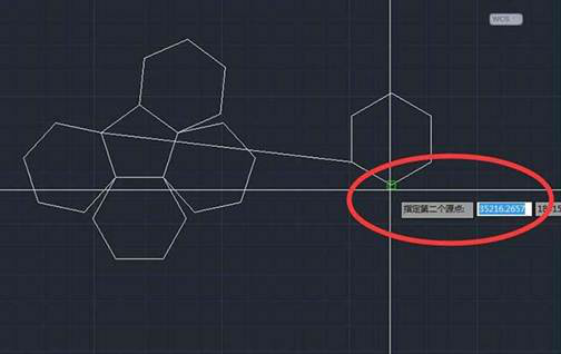 CAD多个六边形对齐的方法 CAD多个六边形对齐的方法