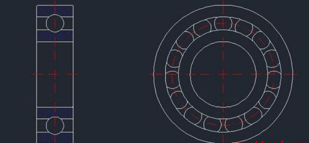 CAD绘制深沟球轴承的步骤 CAD绘制深沟球轴承的步骤