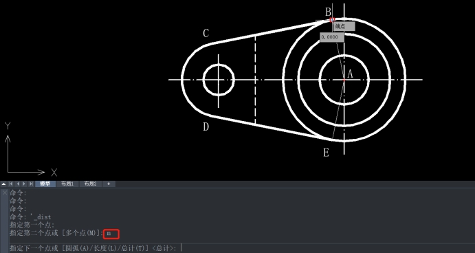CAD查询直线与弧线总长实例 CAD查询直线与弧线总长实例