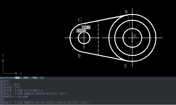CAD查询直线与弧线总长实例 CAD查询直线与弧线总长实例