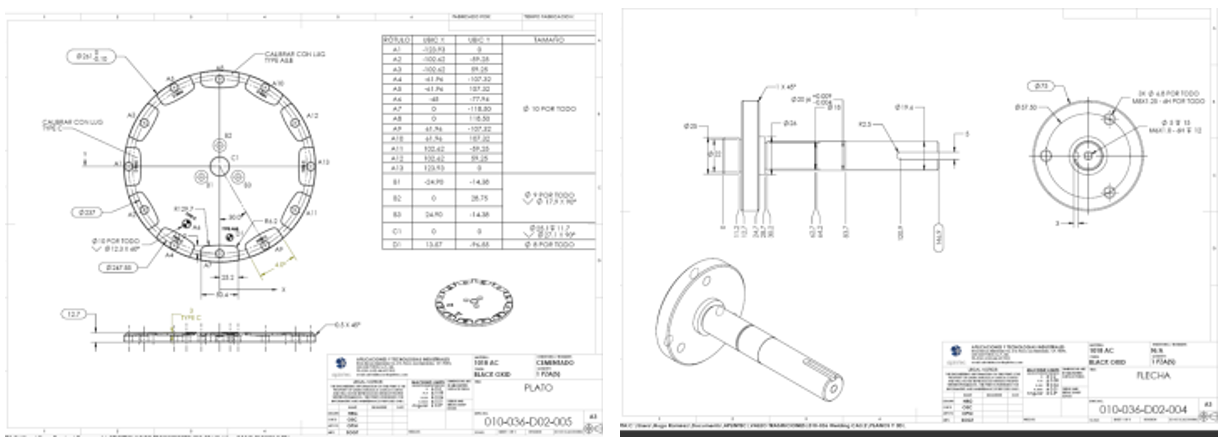 从设计部门收到的二维工程图 从设计部门收到的二维工程图