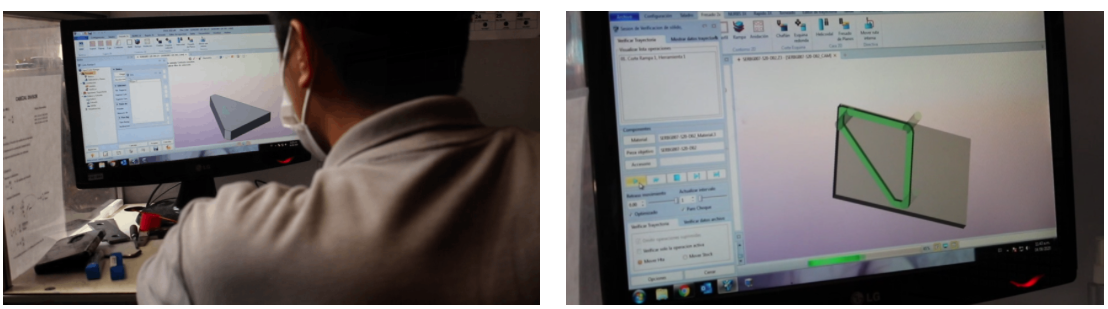 编程人员正在使用xelega3D生成刀具路径 编程人员正在使用xelega3D生成刀具路径